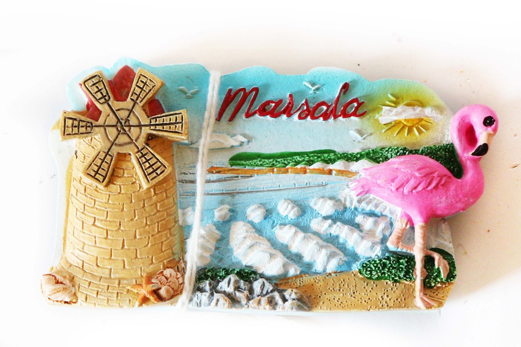 MAGNETE RESINA MARSALA FENICOTTERO 