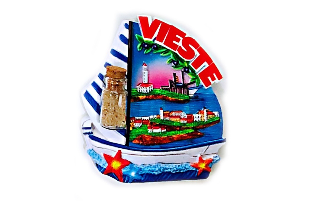 MAGNETE VIESTE BARCA C/BOTTIGLIA 