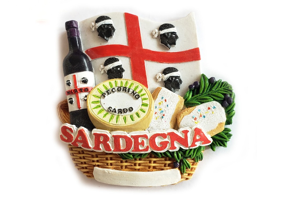 MAGNETE CESTO PRODOTTI TIPICI SARDEGNA 