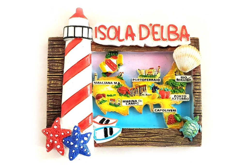 MAGNETE FARO MAPPA ISOLA D'ELBA 