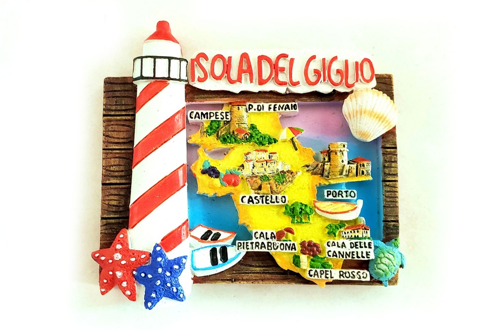 MAGNETE FARO MAPPA GIGLIO 