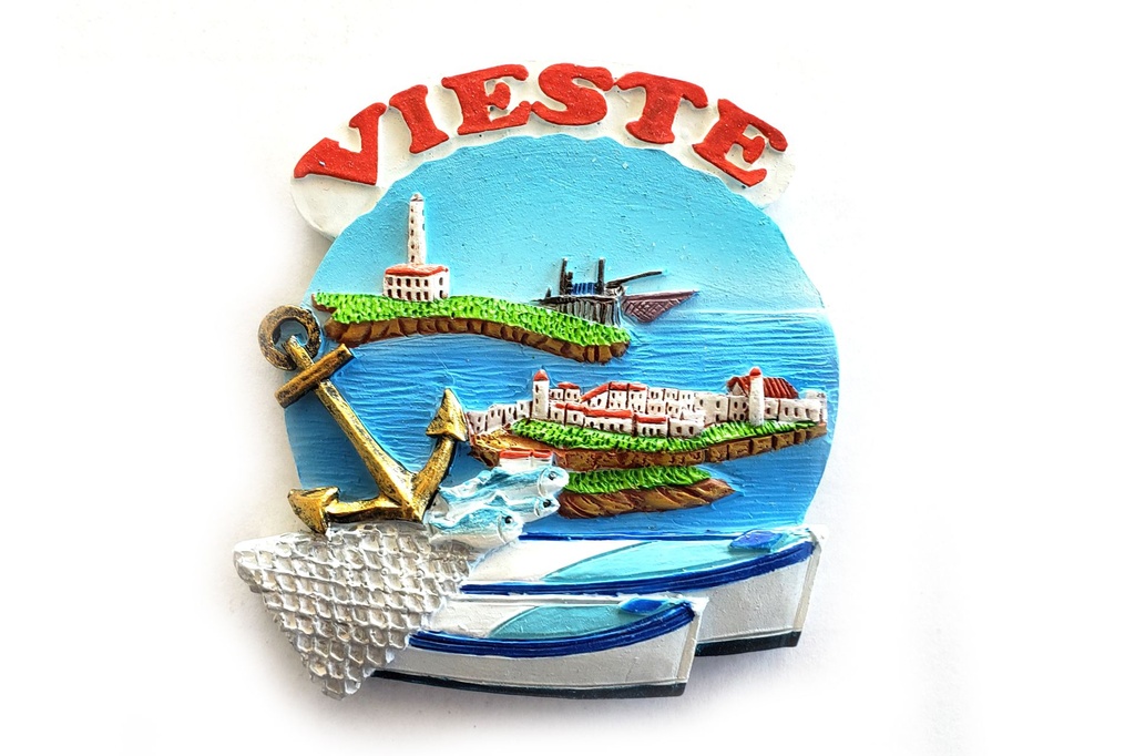 MAGNETE 2 BARCHE VIESTE 