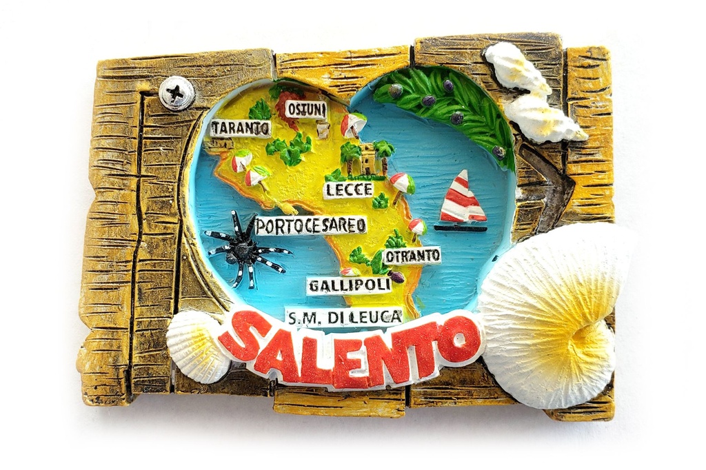 MAGNETE CUORE LEGNO SALENTO 