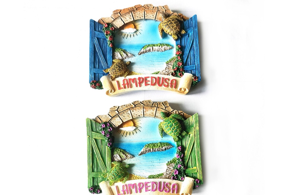 MAGNETE RESINA FINESTRA LAMPEDUSA  ASS 