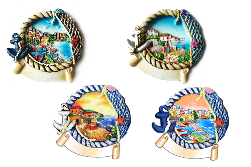 MAGNETE RESINA VEDUTE 4 ASS 