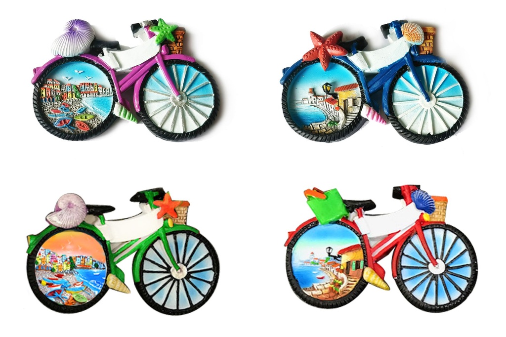 MAGNETE RESINA BICICLETTA 4 ASS 