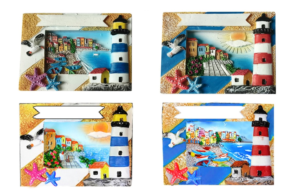 MAGNETE RESINA 4 VEDUTE ASS RETT C/FARO 