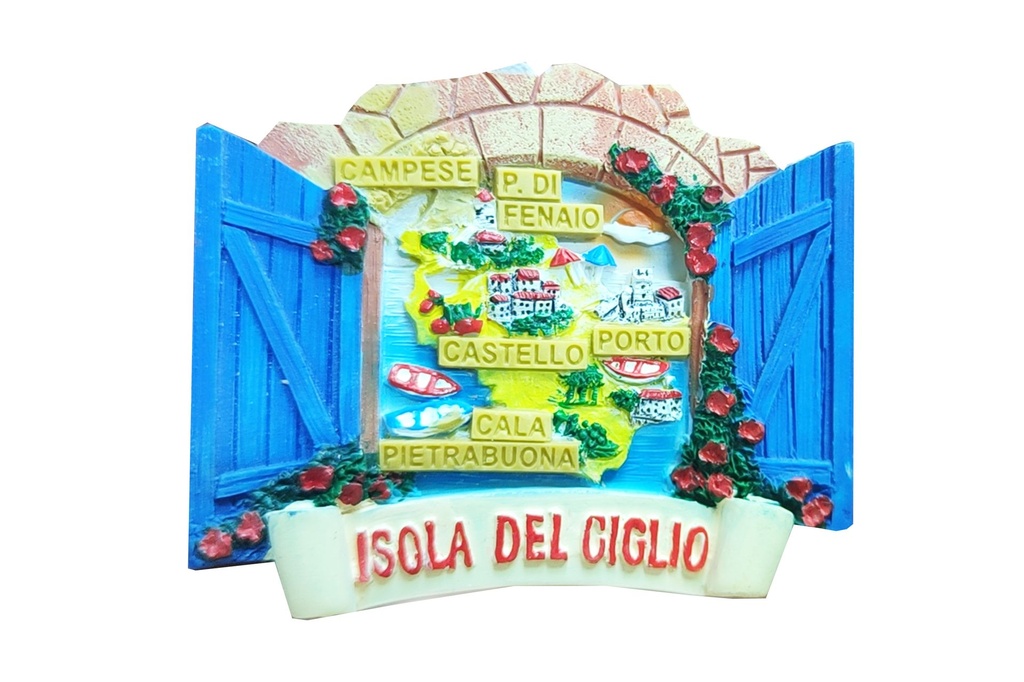 MAGNETE RESINA FINESTRA IS GIGLIO 