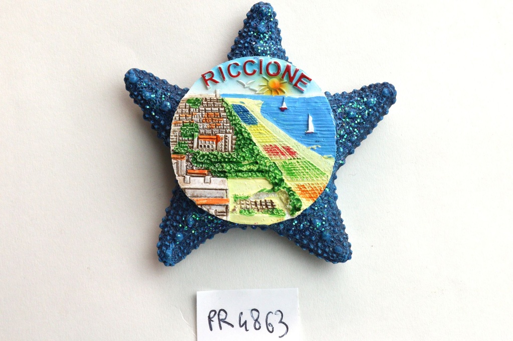 MAGNETE RESINA STELLA GLITTER RICCIONE 