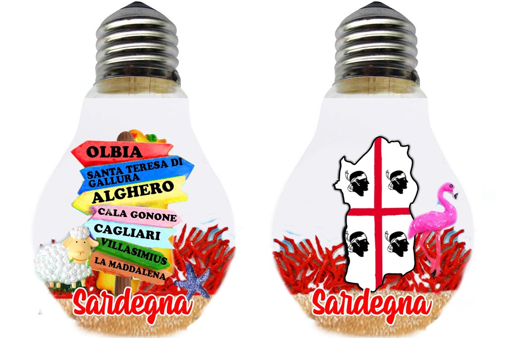 BOLLA LAMPADINA C/LUCE SARDEGNA 