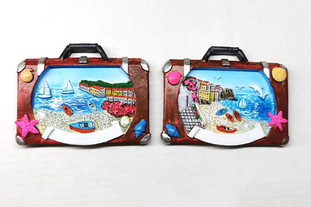MAGNETE RESINA VALIGIA 2 VEDUTE 