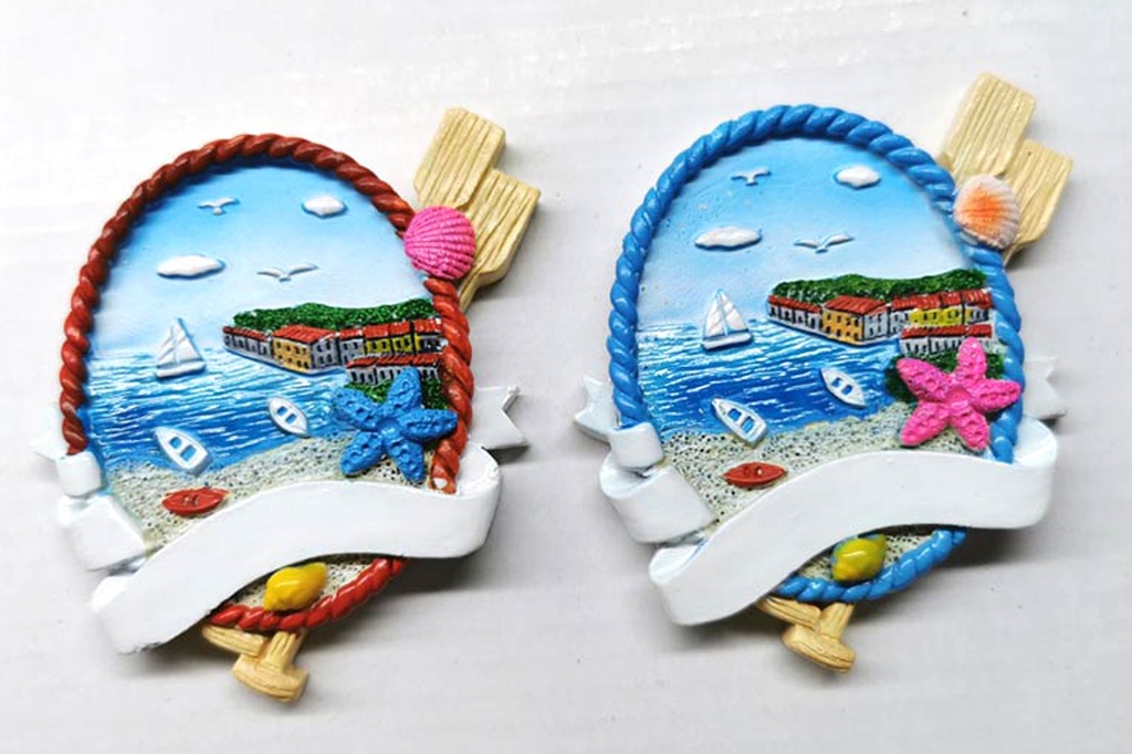 MAGNETE RESINA OVALE 2 VEDUTE 