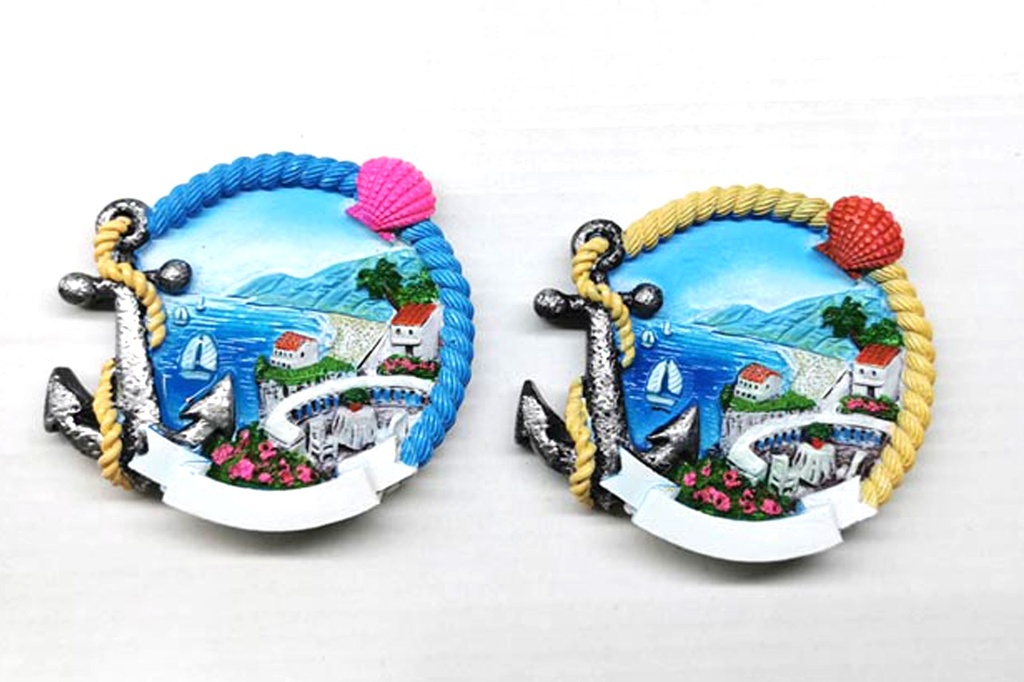 MAGNETE RESINA CORDA ANCORA 2 VEDUTE 