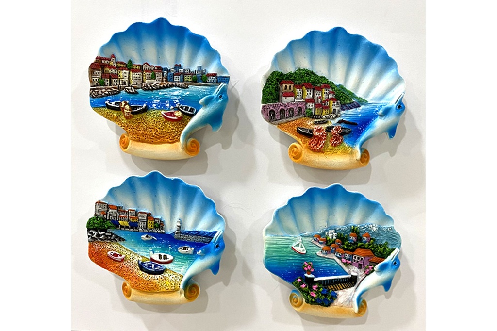 MAGNETE RESINA CONCHIGLIA VEDUTA 4 MOD 