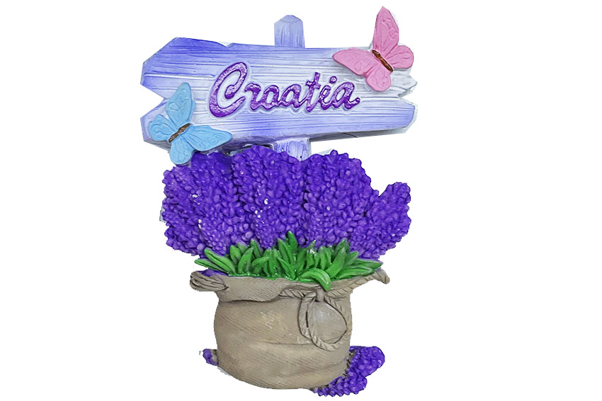 MAGNETE RESINA CESTO LAVANDA CROATIA 