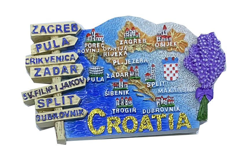 MAGNETE RESINA CARTELLI CROATIA 