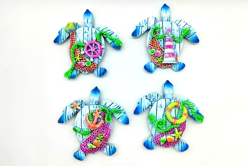 MAGNETE RESINA TARTARUGA 4 MOD 