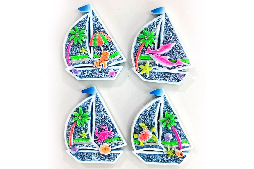 MAGNETE RESINA BARCA 4 MOD 
