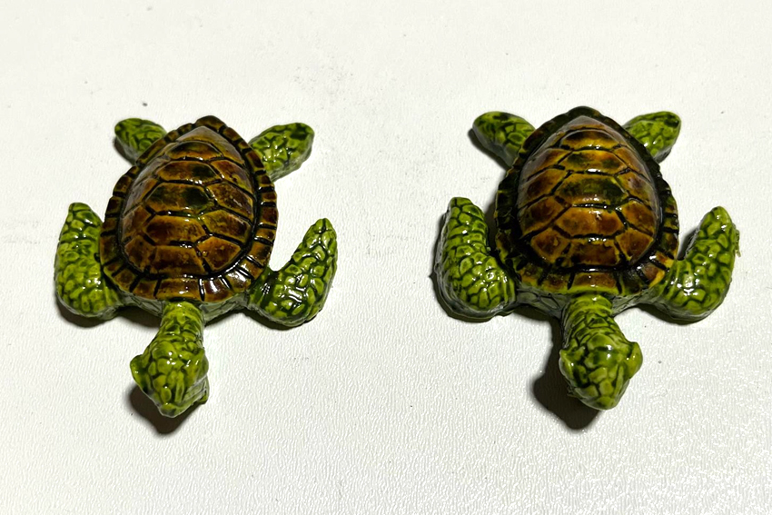TARTARUGA RESINA PICCOLA 3 COL ASS 