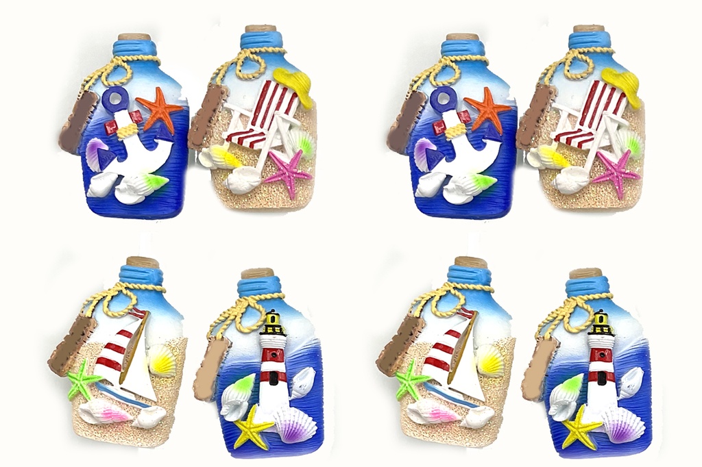 MAGNETE BOTTIGLIA RESINA C/VEDUTA 