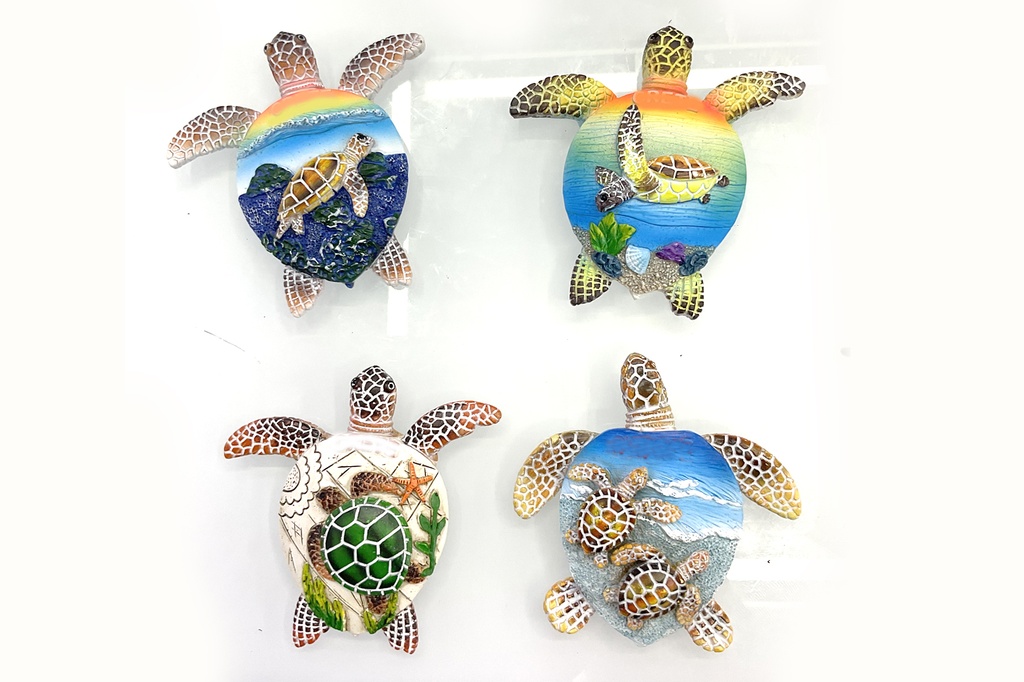 MAGNETE RESINA TARTARUGA C/VEDUTA 4 MOD ASS 