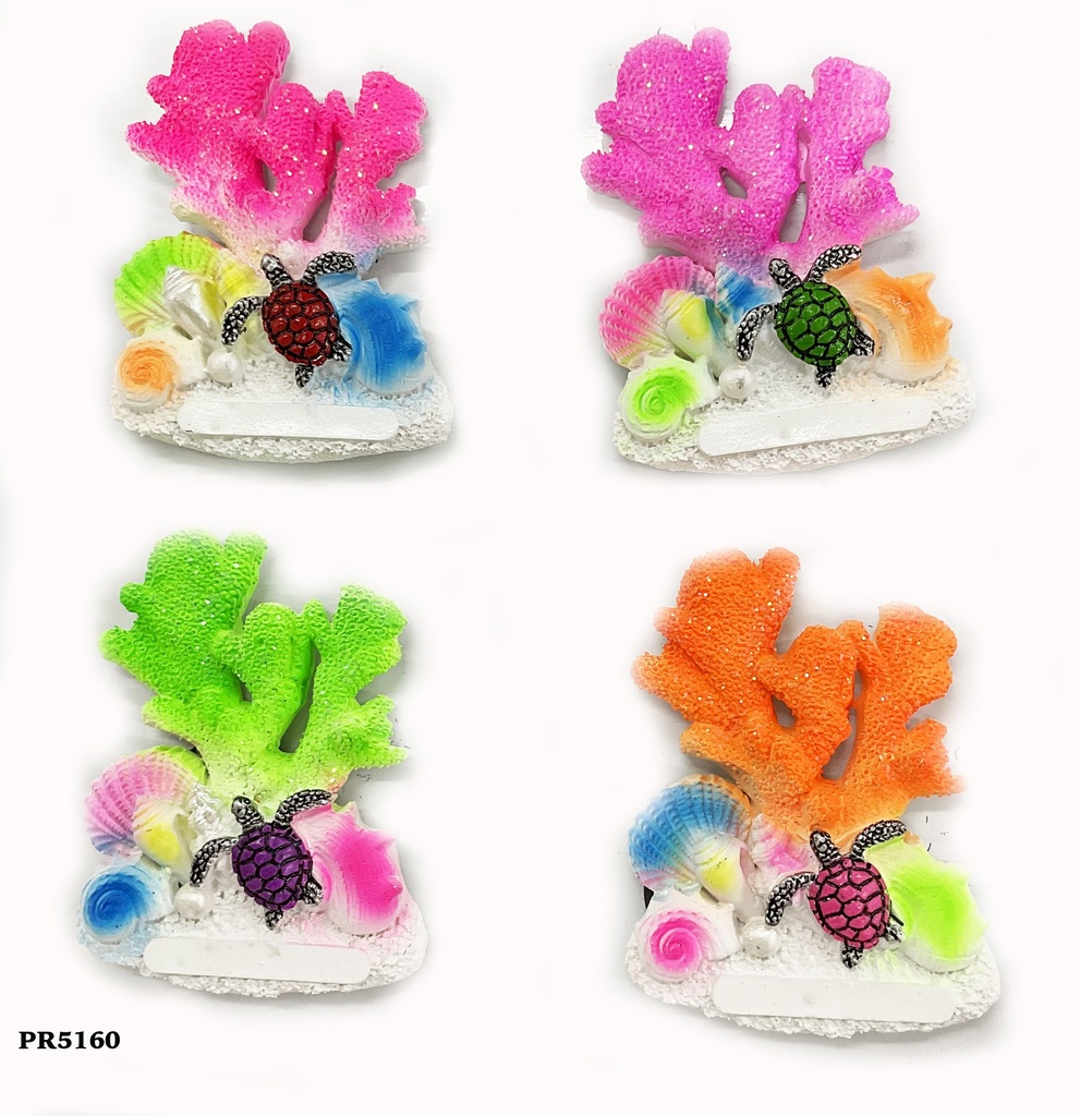 MAGNETE RESINA CORALLO FLUO 4 COL ASS 