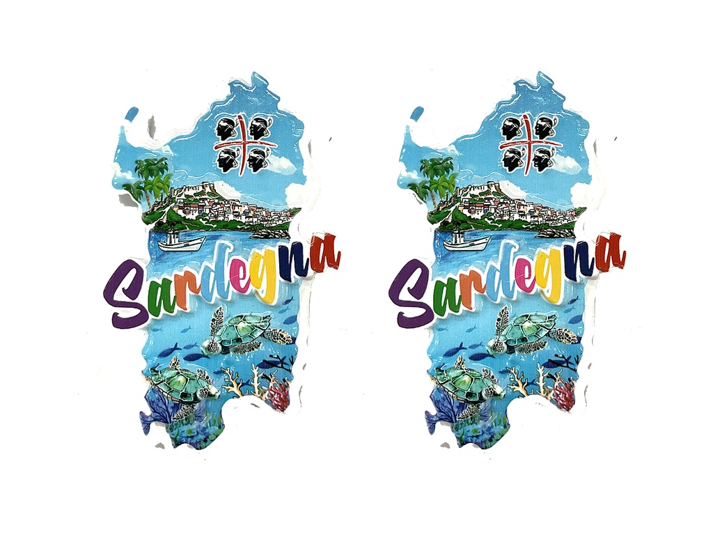 MAGNETE RESINA ISOLA SARDEGNA DECORI STAMPA BIS 