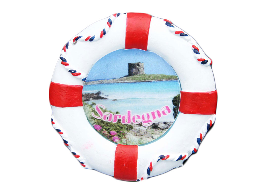 MAGNETE RESINA DA PERS. SALVAGENTE BIANCO ROSSO 