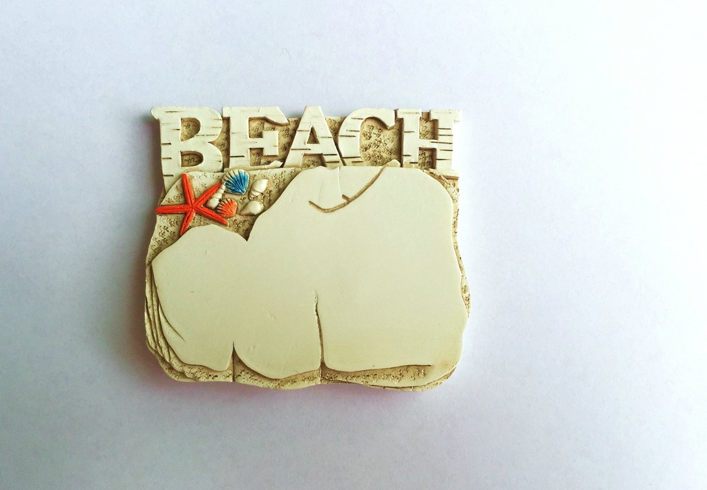 MAGNETE RESINA BEACH C/STELLA DA PERS. C/BOTT 