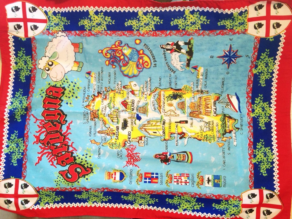 CANOVACCIO SARDEGNA 100% COTONE 60x75cm 