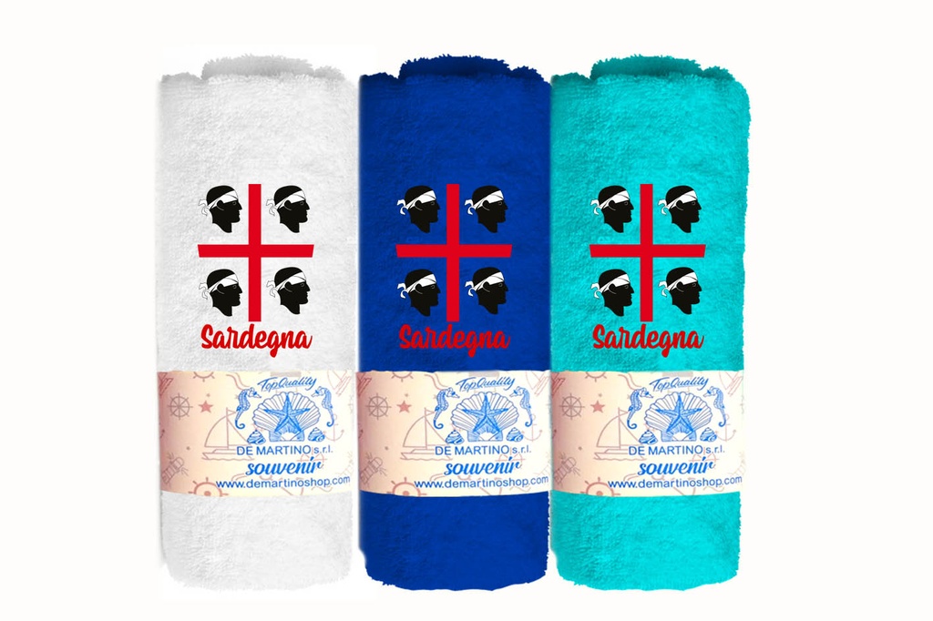ASCIUGAMANO 30*50 CM RICAMO SARDEGNA 4 MORI 