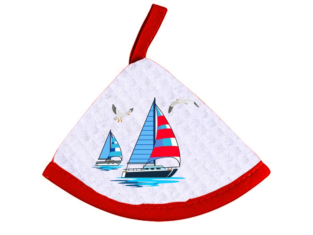 PRESINA CONO RICAMO BARCA A VELA 