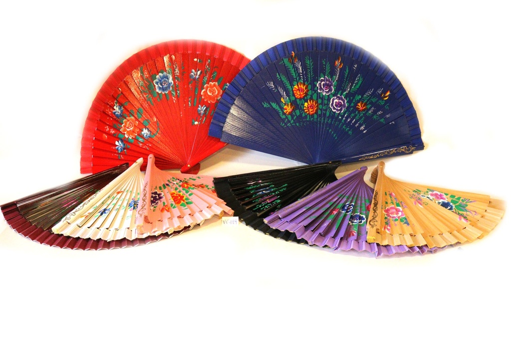 VENTAGLIO LEGNO INTARSIATO DEC 2 LATO 