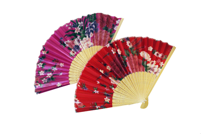 VENTAGLIO STOFFA FIORI 