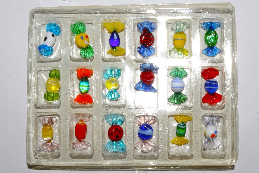 CARAMELLE VETRO CM.2,5 (18 PZ.) 