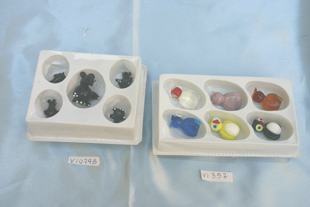 FAMIGLIA VETRO SET 5 PZ TOPOLINI 