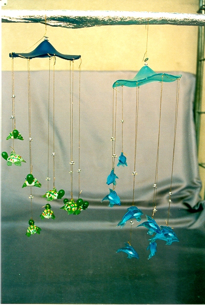 SCACCIAPENSIERI VETRO 9 DELFINI 