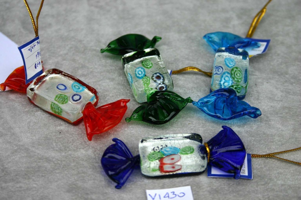 CARAMELLE VETRO FOGLIA ARG. E MURRINA 