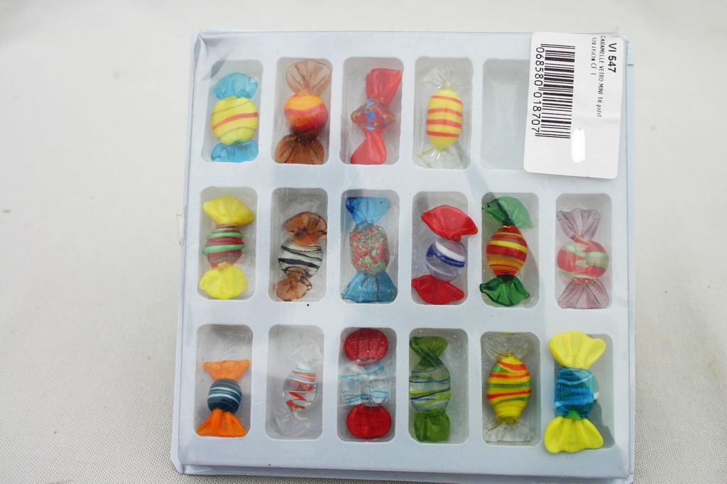 CARAMELLE VETRO MINI 18 pz/cf 