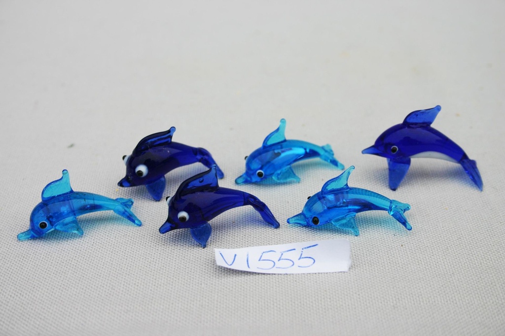 PESCI VETRO PICCOLI 6 pz/cf 