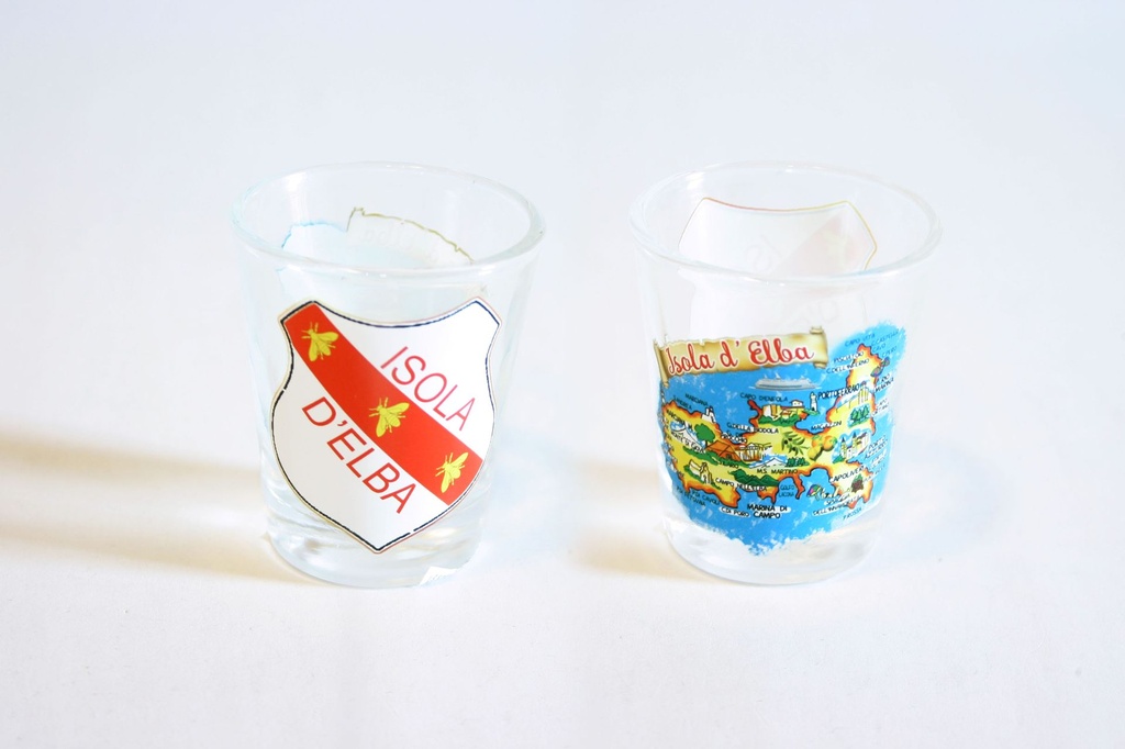BICCHIERINO VETRO ISOLA D'ELBA 