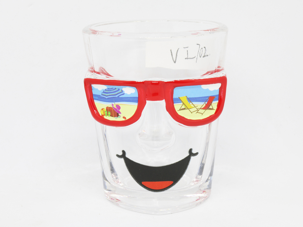 SHOT GLASS VETRO OCCHIALI GENERICO SPIAGGIA 