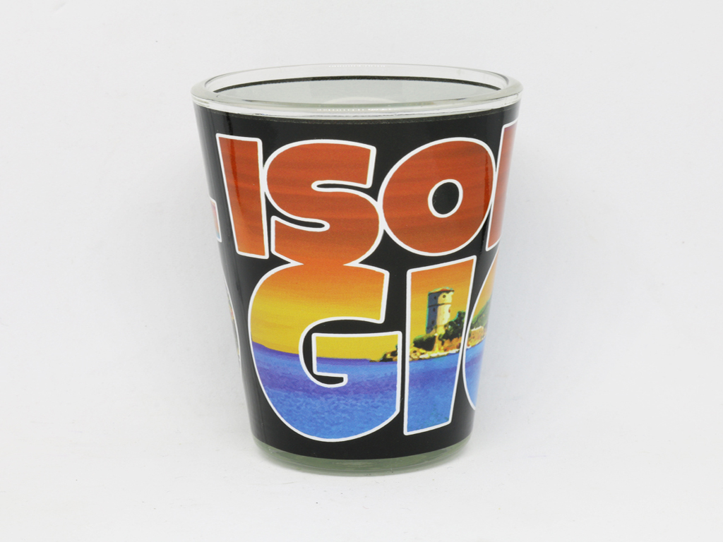 SHOT GLASS VETRO ISOLA GIGLIO 