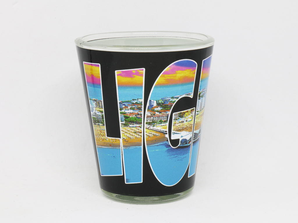 SHOT GLASS VETRO 10OZ NERO LIGNANO 