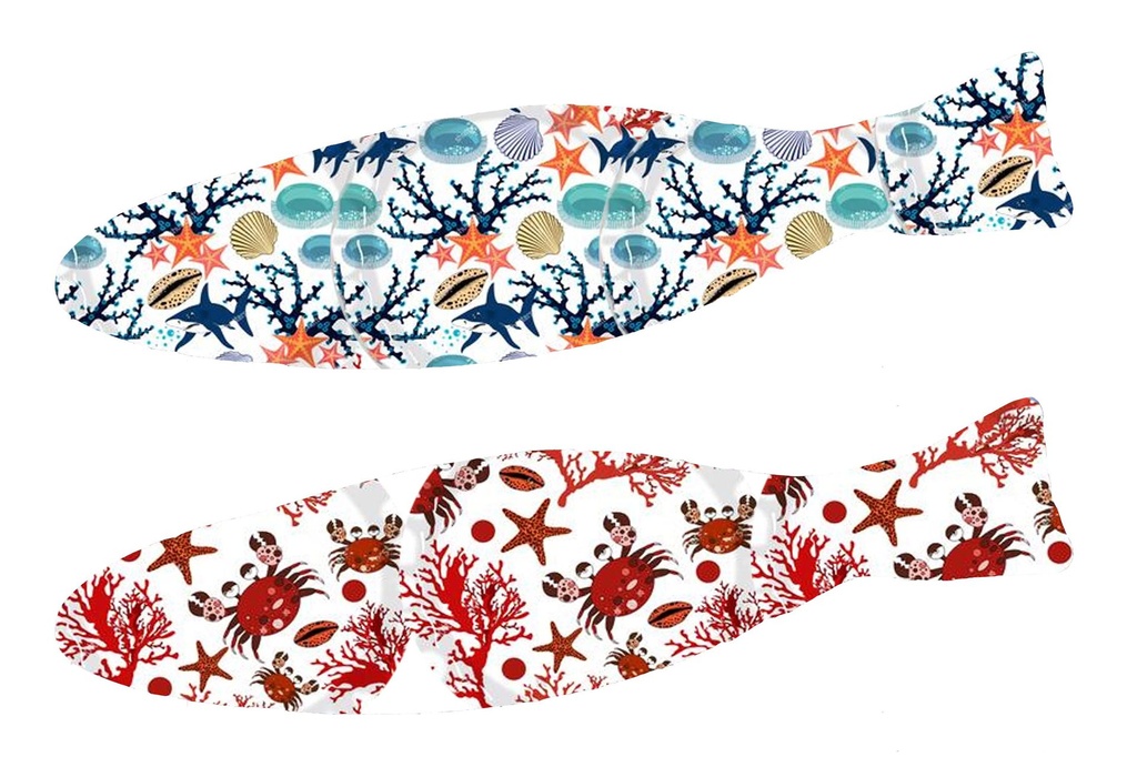 PIATTO PESCE VETRO SOGG MARINI 