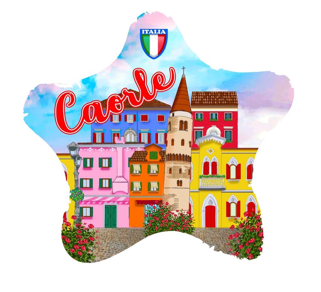 PIATTO VETRO STELLA CAORLE 