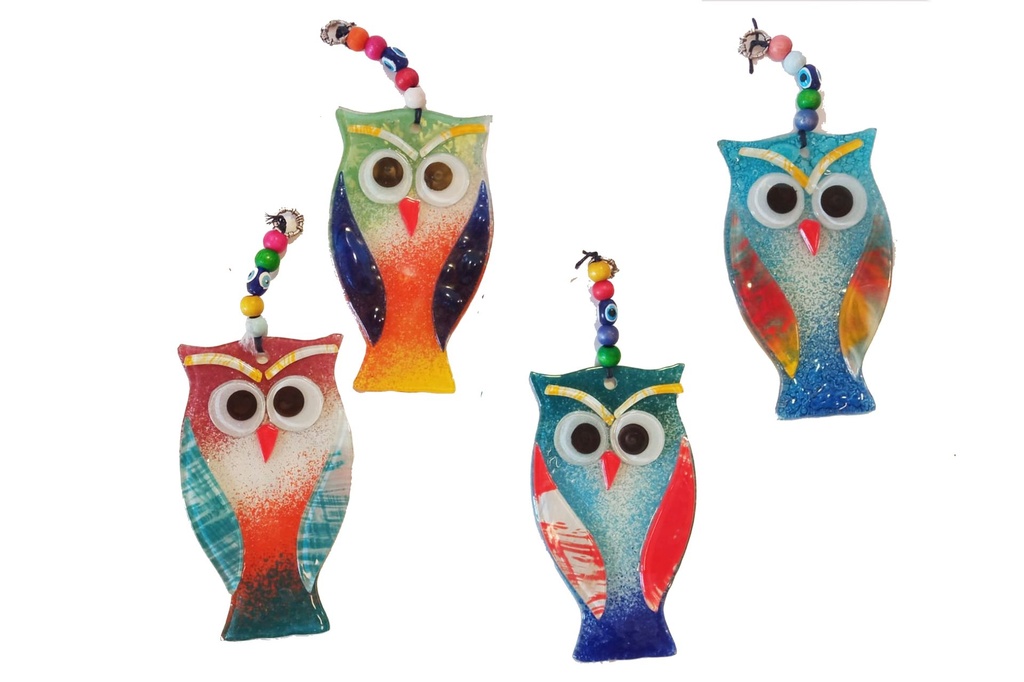 GUFO VETRO D'APP 19*9 CM COL ASS 