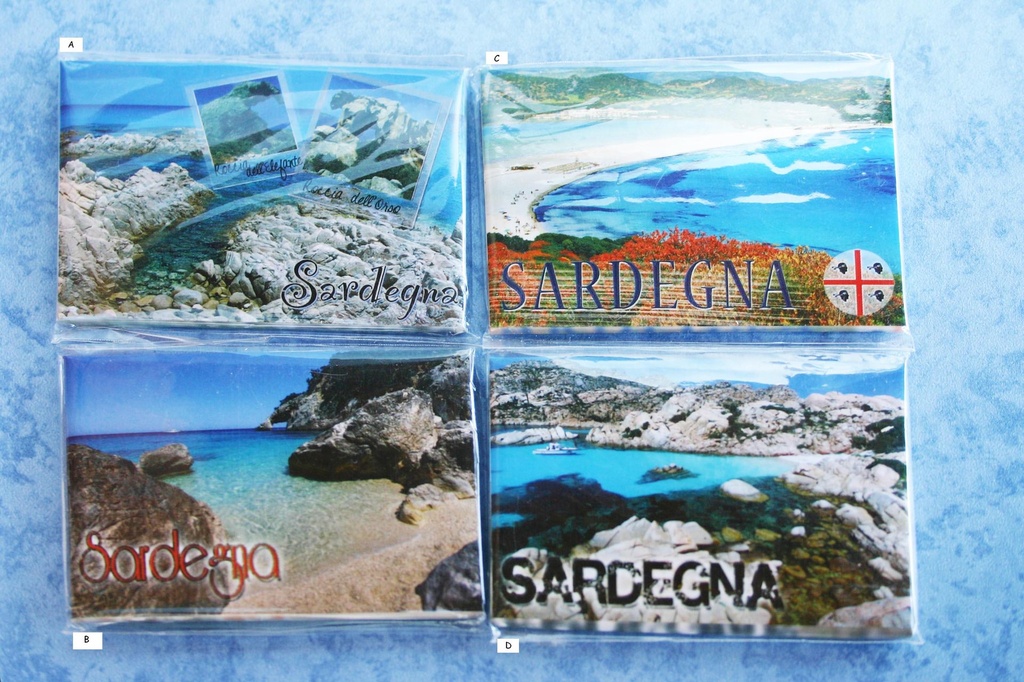 CARTOLINA MAGNETE SARDEGNA SCOGLI 