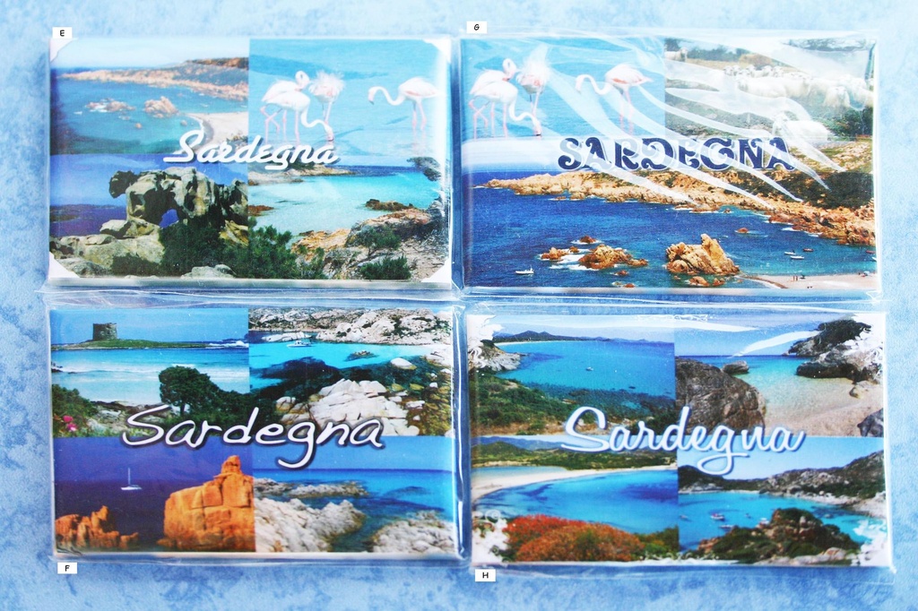 CARTOLINA MAGNETE SARDEGNA 3 VEDUTE PECORE 