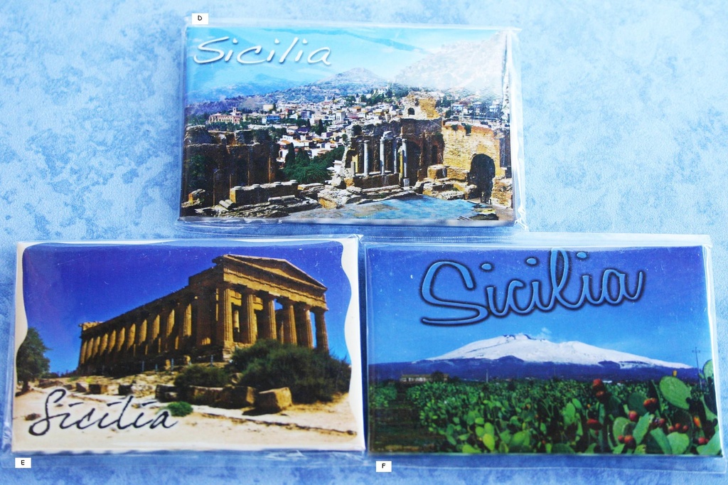CARTOLINA MAGNETE SICILIA ETNA 